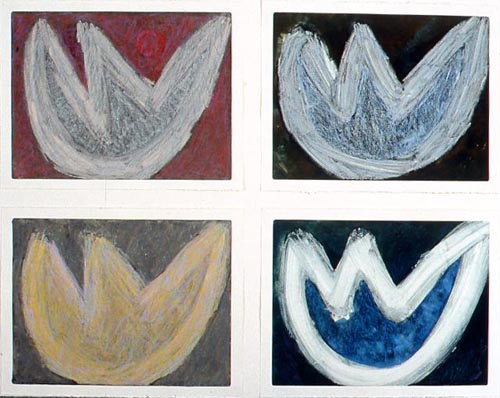 I Fiori Monotype/pastel Each mounted on 12x16 board 1997/2011