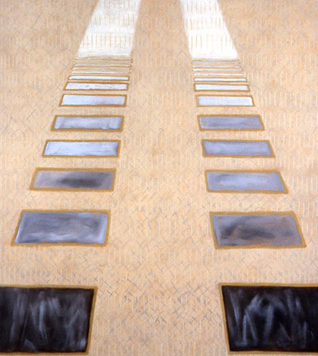 A Day for Silence (Dachau) Oil on canvas 40x36 2000