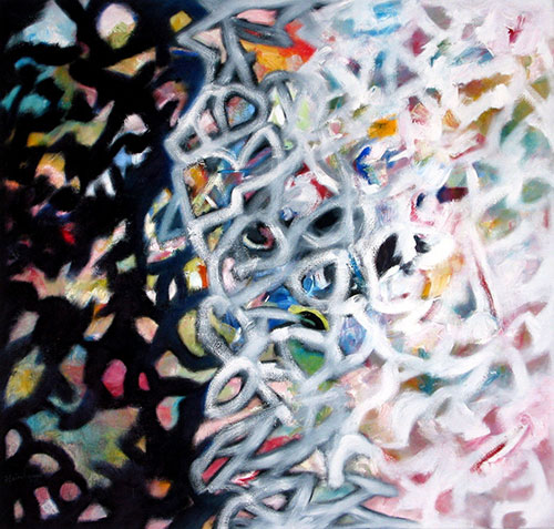 Birds of Change Oil on canvas 38x40 2004