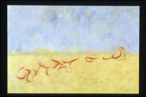 The Cardinal Flies Oil on canvas 24x36 2004